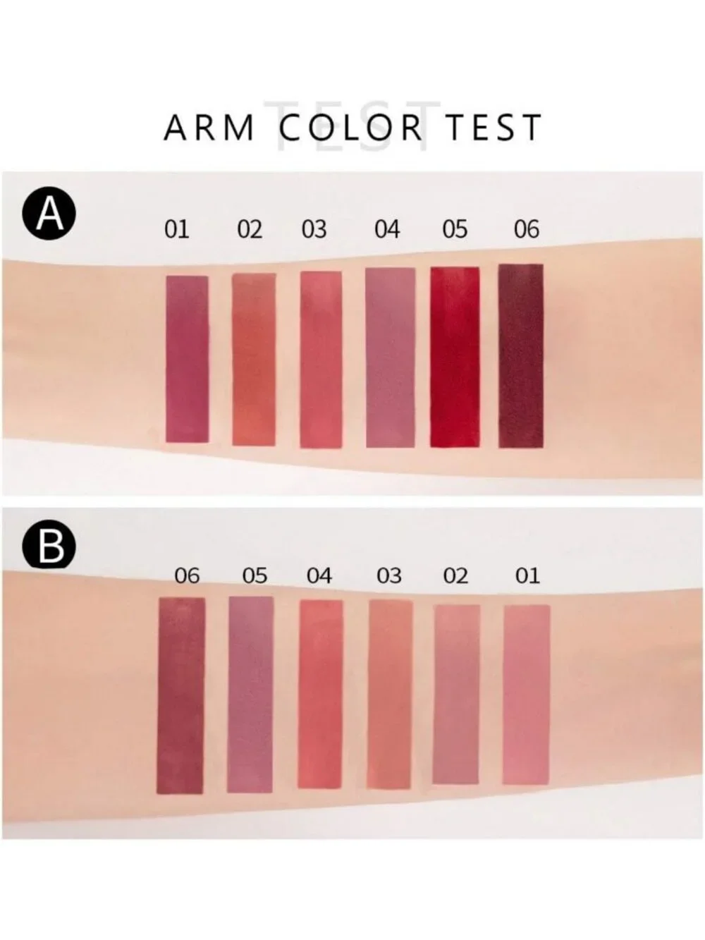 6Pcs Waterproof Matte Liquid Lipstick Set - Non-Stick Cup Lip Gloss Collection